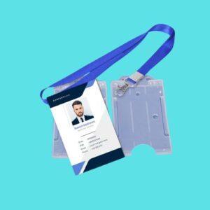 Printed RFID ID Cards & Lanyards with PVC Card Holder