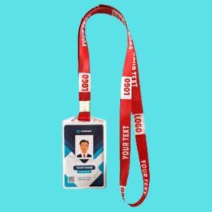 PRINTED LANYARDS WITH PVC CARD HOLDER