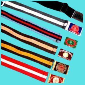 CUSTOMIZED SCHOOL BELT LARGE BRASS BELT