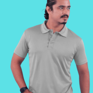 Grey Honeycomb Polo Half Sleeve 180GSM T-shirts