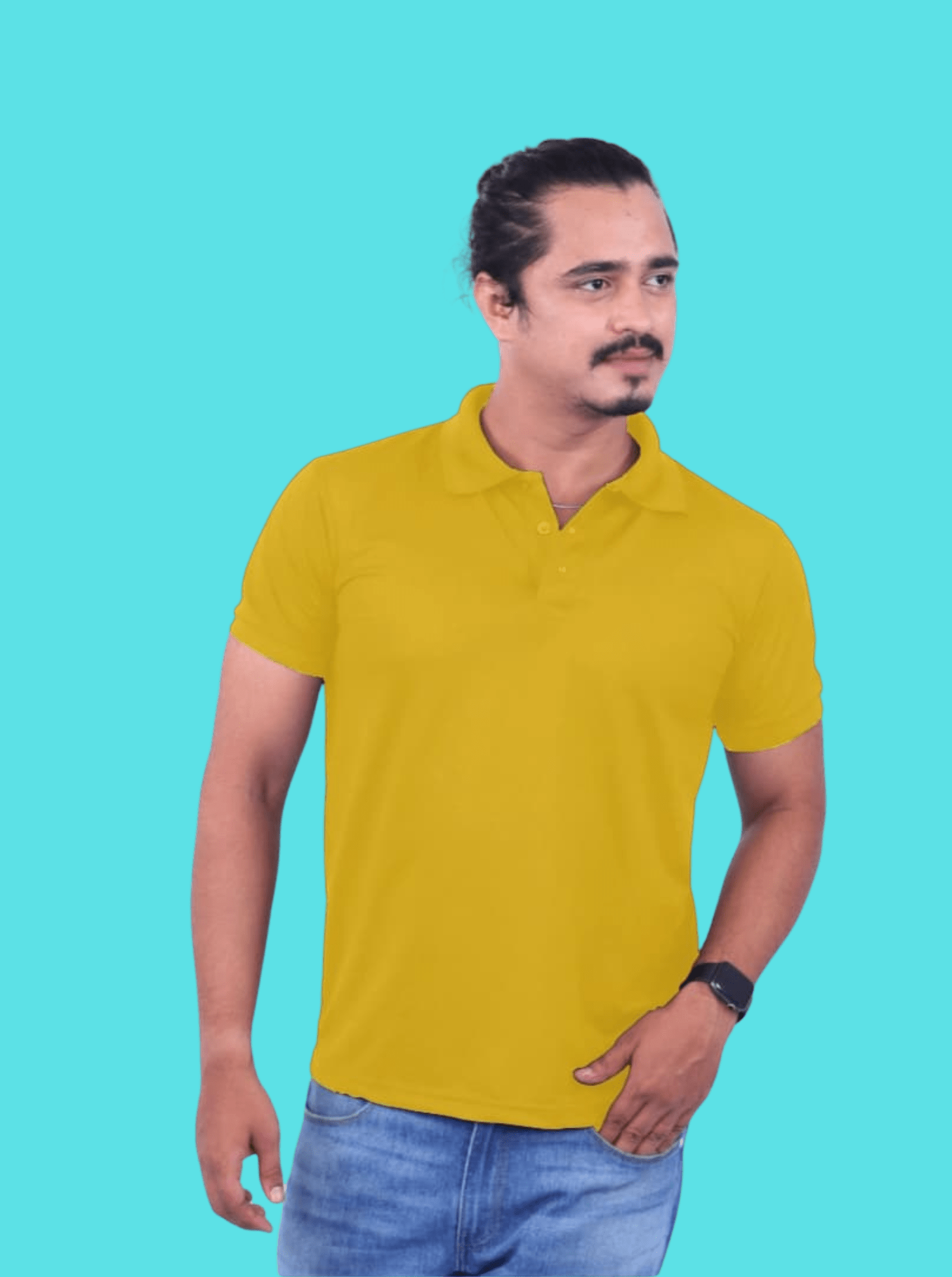 White Dri Fit Mars Polo Half Sleeve 200GSM Tshirts