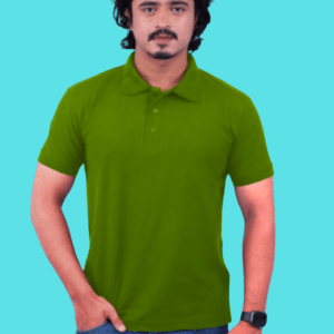 Olive Green Polycotton Polo Half Sleeve 220 GSM TShirts
